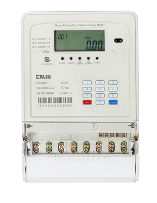 三相前払いされた電気のメートル、Plc Rf の商業電気メートル